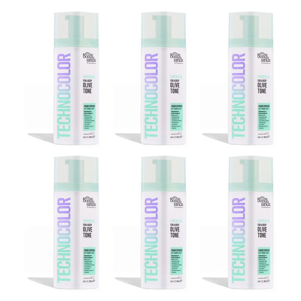 Bondi Sands Emerald Technocolor Self Tanning Foam 200mL Pack of 6