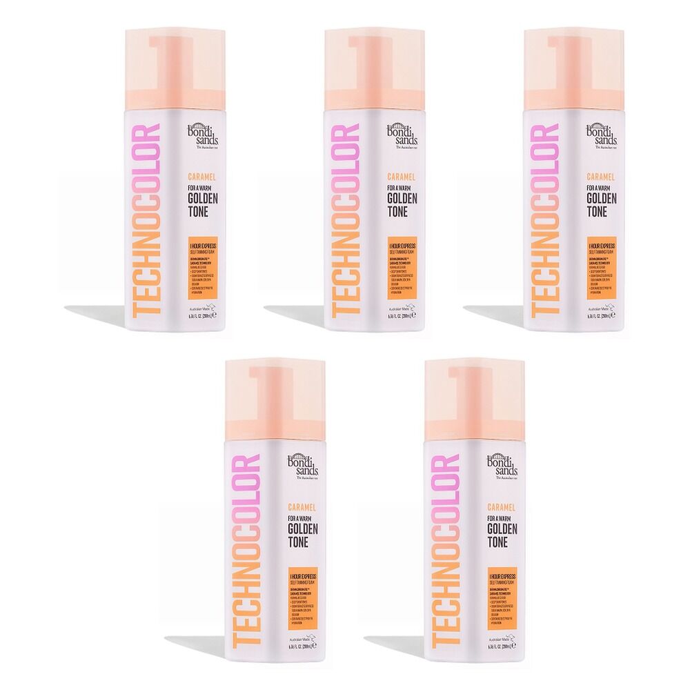 Bondi Sands Caramel Technocolor Self Tanning Foam 200mL Pack of 5