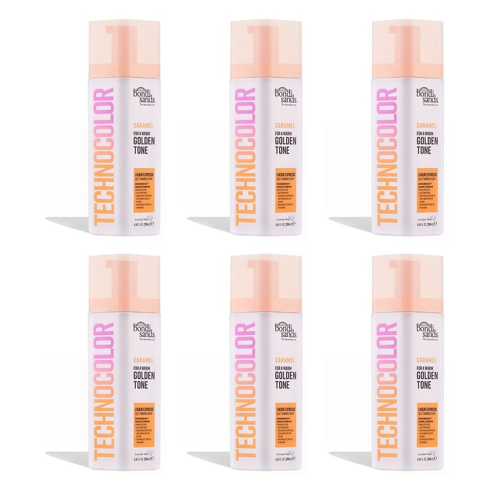 Bondi Sands Caramel Technocolor Self Tanning Foam 200mL Pack of 6