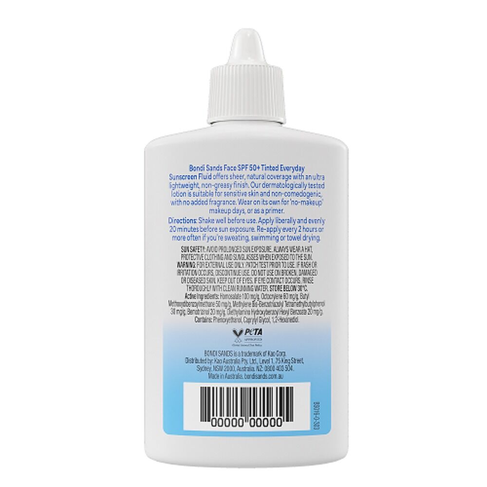Bondi Sands Face Tinted Sunscreen Fluid SPF50+ 50mL