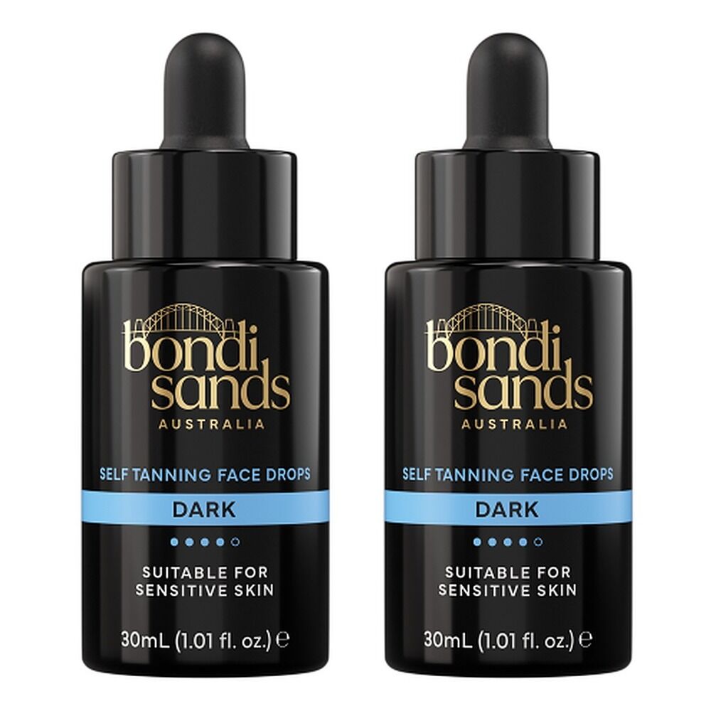Bondi Sands Self Tan Face & Body Drops Dark 30mL Pack of 2