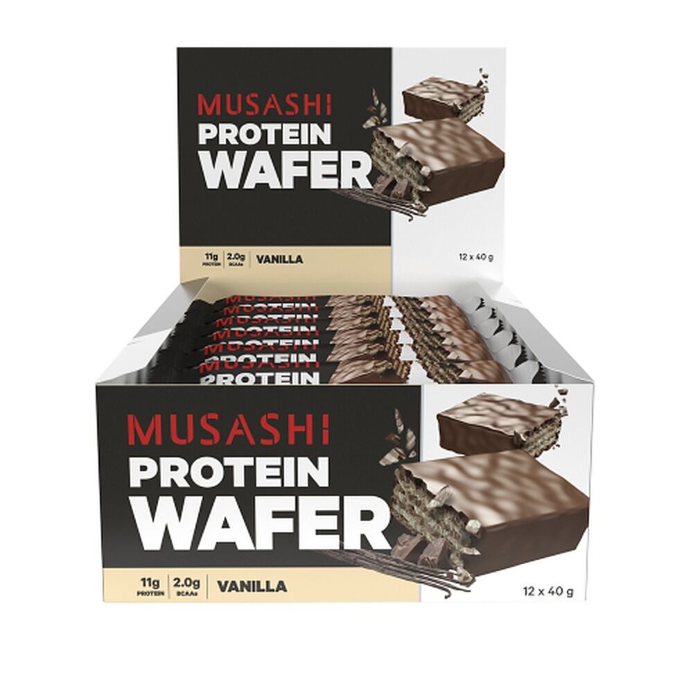 Musashi Protein Wafer Vanilla 40g x 12