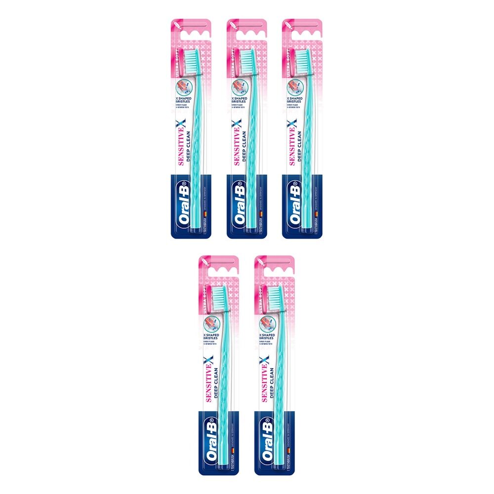 Oral-B SensitiveX Deep Clean Ultra Soft Toothbrush x 6 Bundle of 5