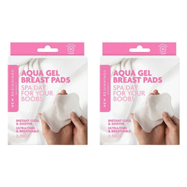 New Beginnings Aqua Gel Breast Pads 8 Pack Bundle of 2