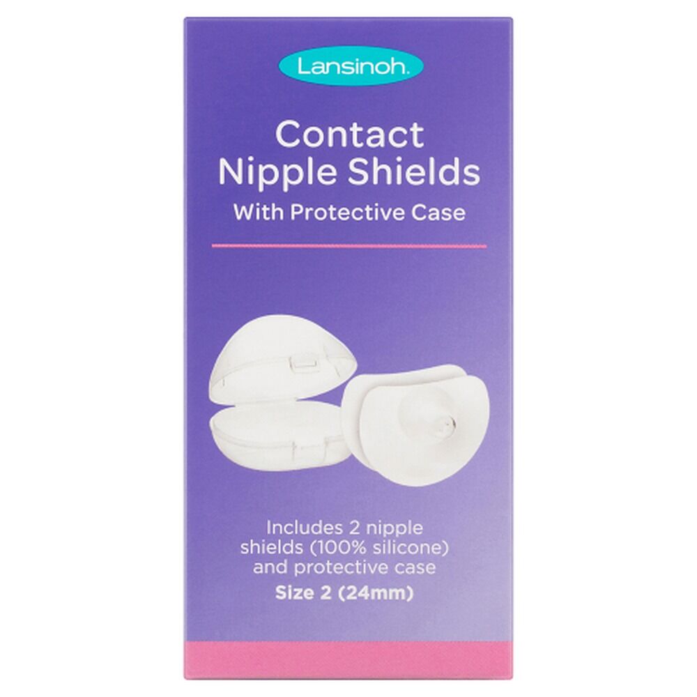 Lansinoh Contact Nipple Shields Size Two, 24mm, Pair