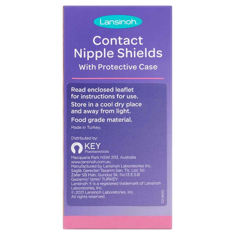 Lansinoh Contact Nipple Shields Size Two, 24mm, Pair