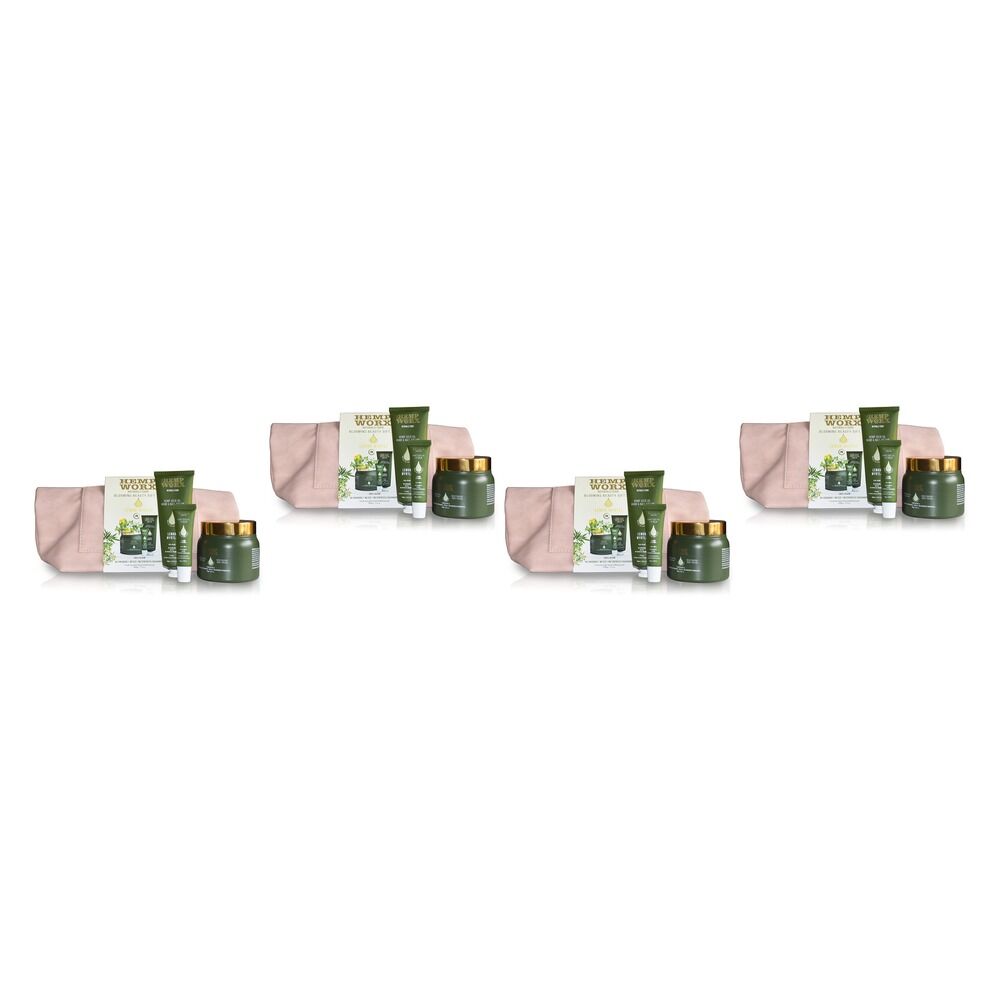 Hemp Worx Blooming Beauty Gift Set Lemon Myrtle Pack of 4