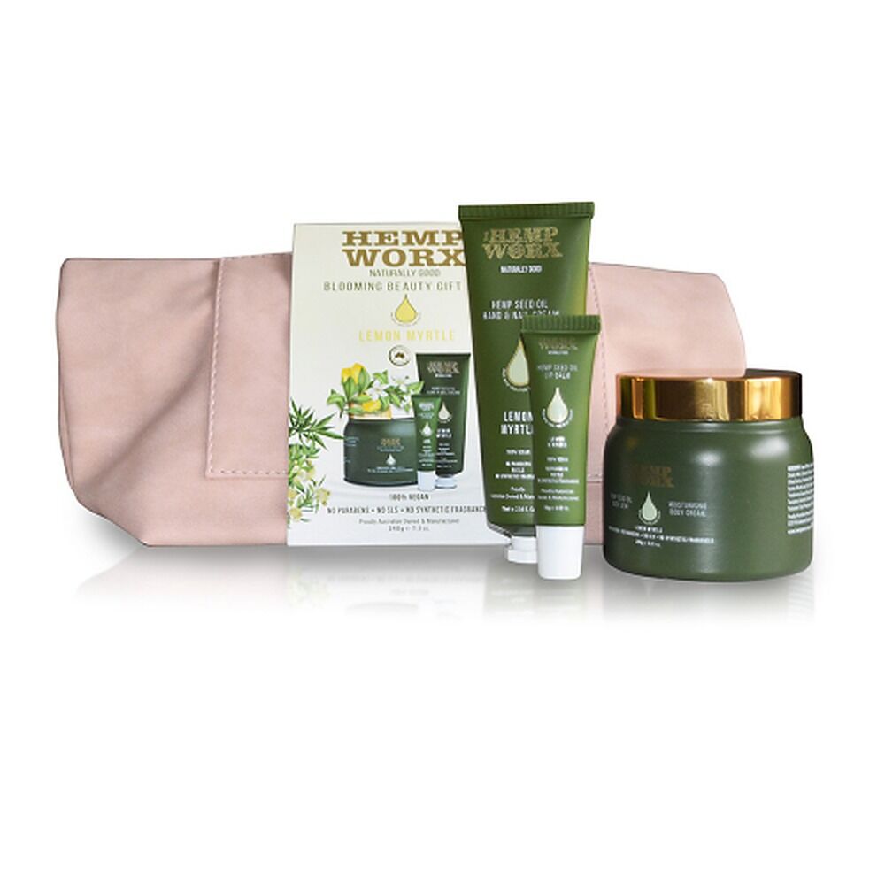 Hemp Worx Blooming Beauty Gift Set Lemon Myrtle