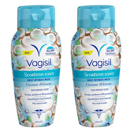 Vagisil Scentsitive Scents Coconut Hibiscus Intimate Wash 240mL Pack of 2