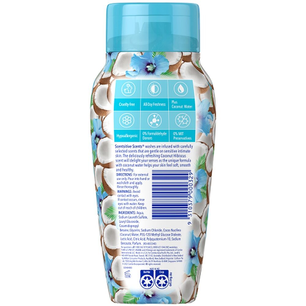 Vagisil Scentsitive Scents Coconut Hibiscus Intimate Wash 240mL