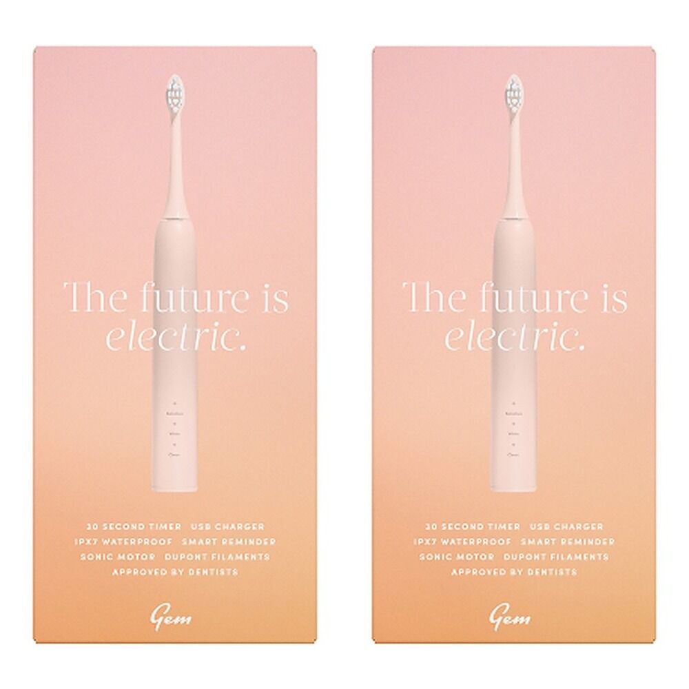 GEM Electric Toothbrush Watermelon Pack of 2
