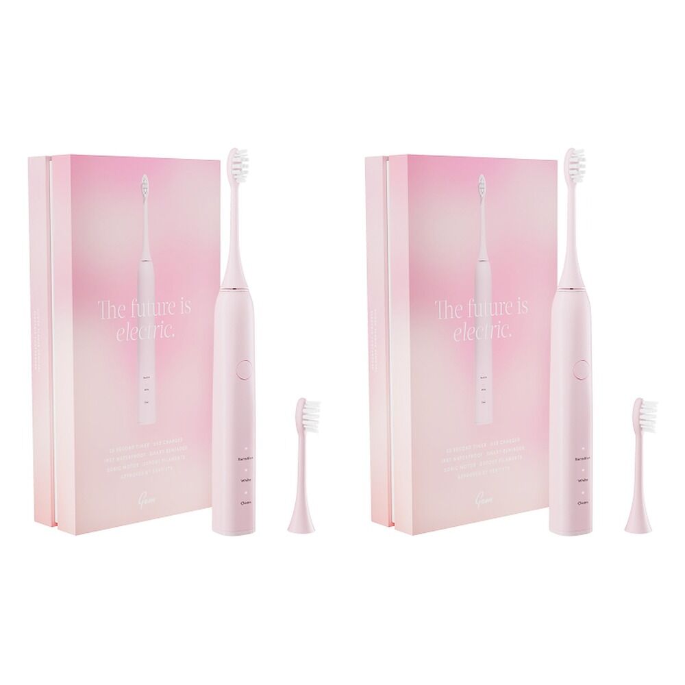 GEM Electric Toothbrush Coconut Pack of 2