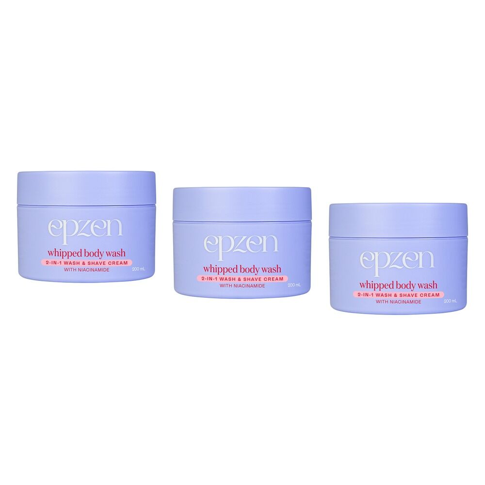 EpZen Whipped Body and Shave Wash 200mL Pack of 3