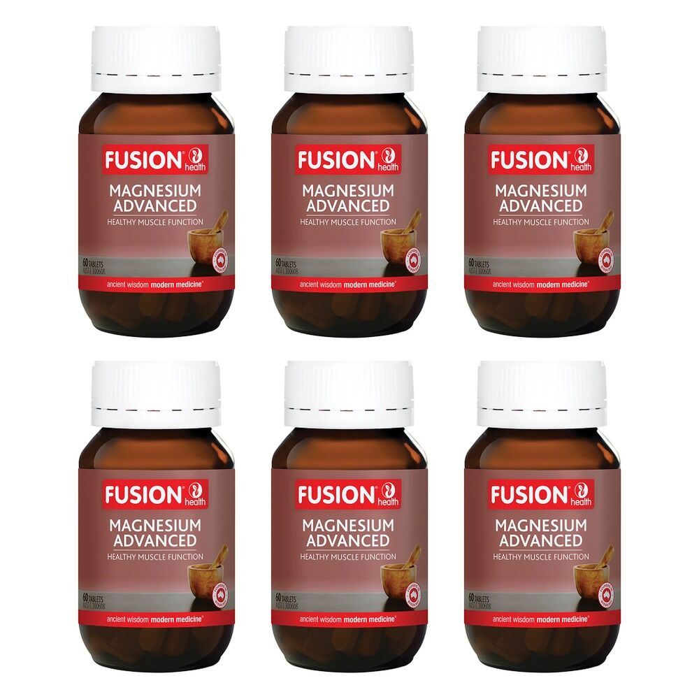 Fusion Health Magnesium Advanced 60 Tablets Pack of 6