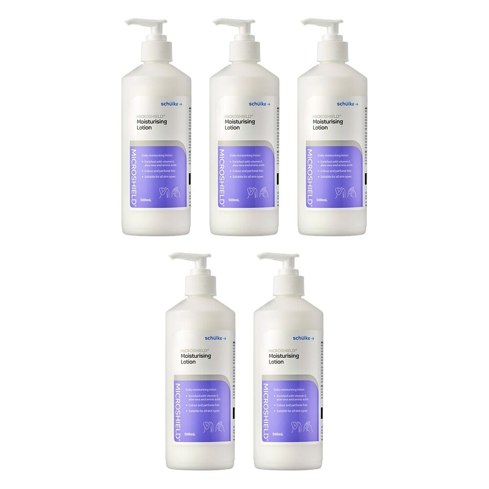 Microshield Moisturising Lotion with Pump 500mL Pack of 5