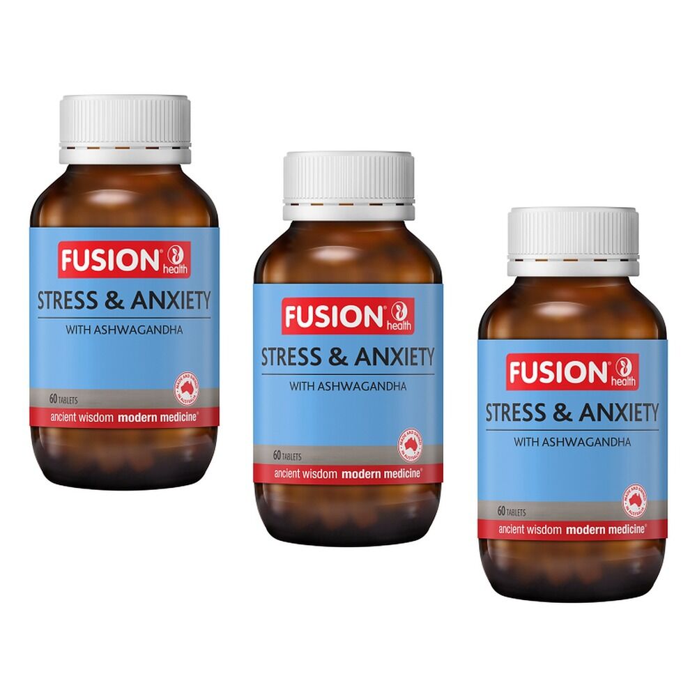 Fusion Stress & Anxiety 60 Tablets Pack of 3