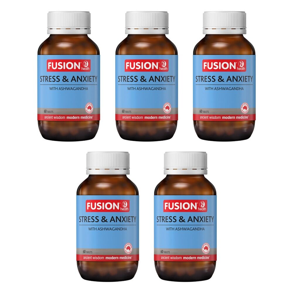 Fusion Stress & Anxiety 60 Tablets Pack of 5