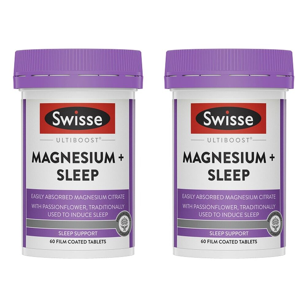 Swisse Ultiboost Magnesium + Sleep 60 Tablets Pack of 2