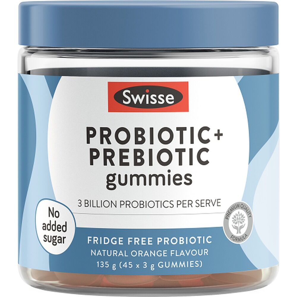 Swisse Probiotic & Prebiotic Gummies Orange 45 Pastilles