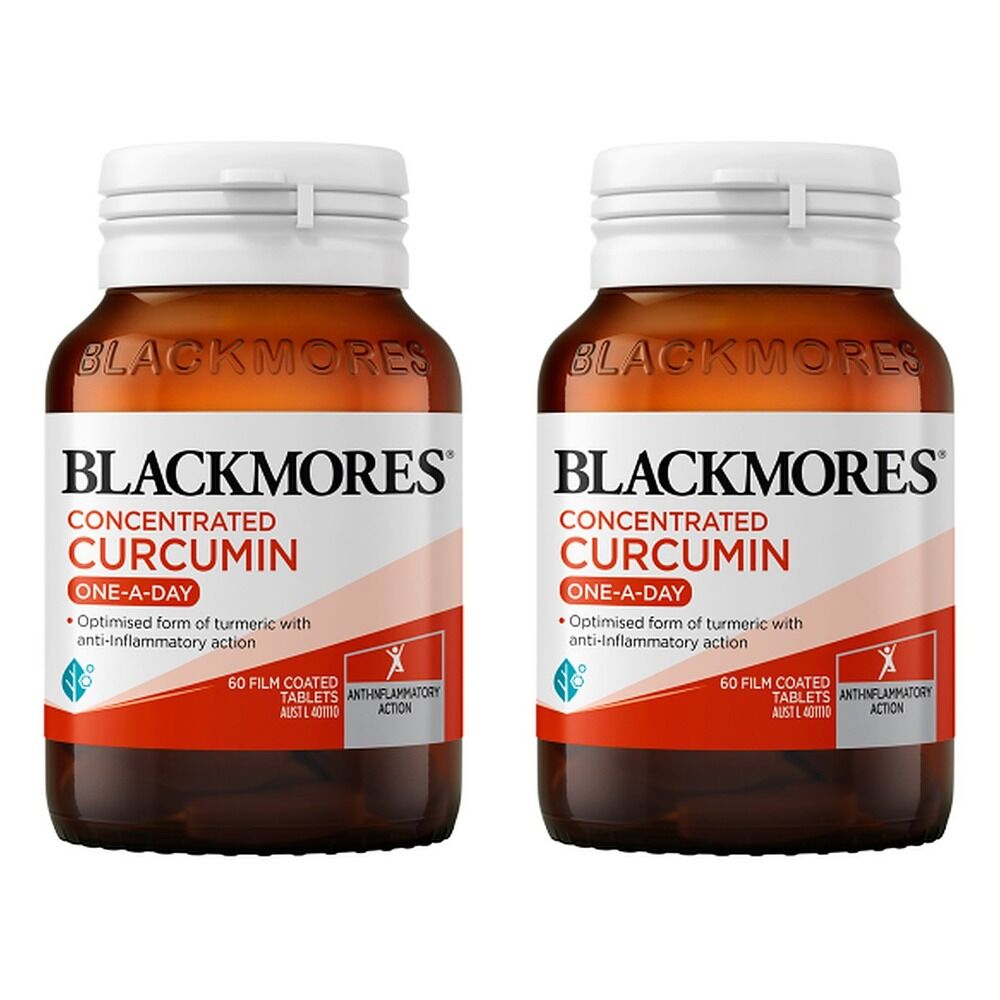 Blackmores Concentrated Curcumin One-A-Day 60 Tablets Pack of 2
