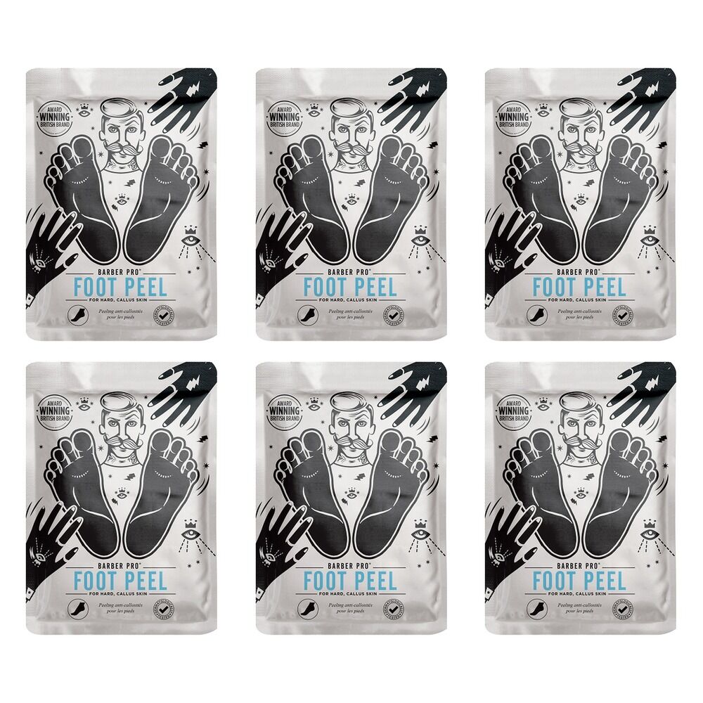 Barber Pro Foot Peel Pack of 6