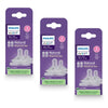 Philips Avent Natural Response Teats 3 Month+ Flow 4, 2 Pack Bundle of 3