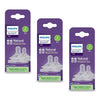 Philips Avent Natural Response Teats 0 Month+ Flow 2, 2 Pack Bundle of 3