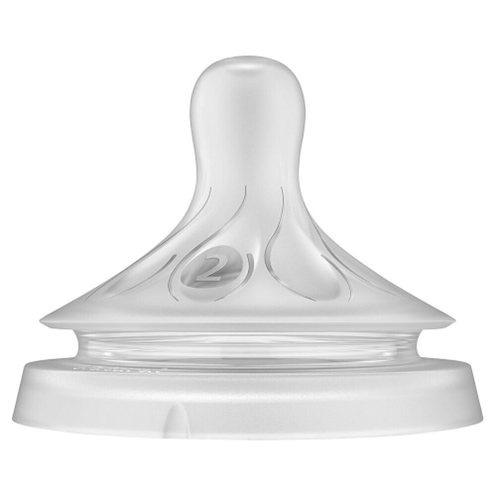 Philips Avent Natural Response Teats 0 Month+ Flow 2, 2 Pack