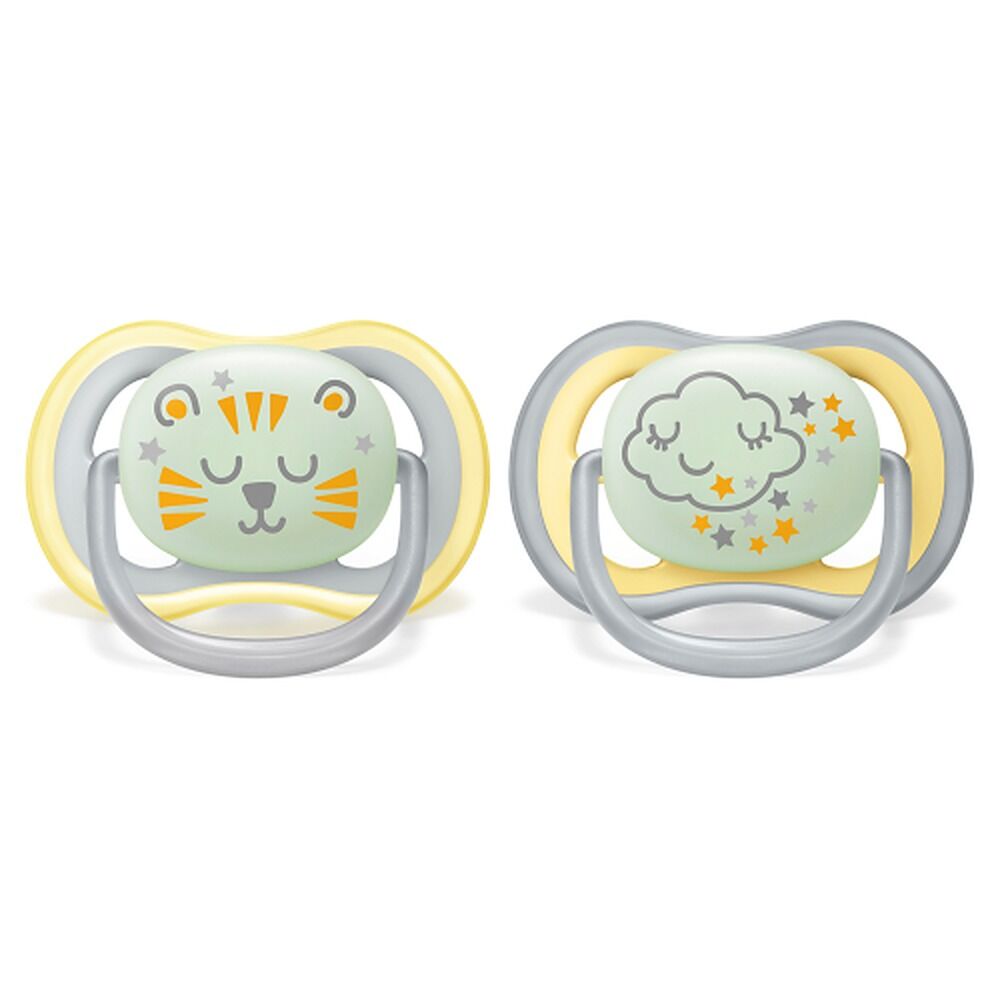Philips Avent Ultra Air Nighttime Soother 18 Months+ 2 Pack