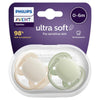 Philips Avent Ultra Soft Soother Plain 0-6 Months 2 Pack