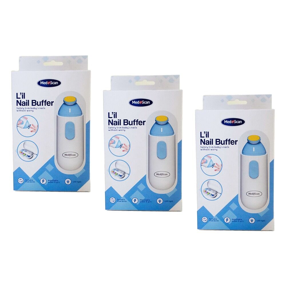 Medescan Little Nail Buffer Pack of 3