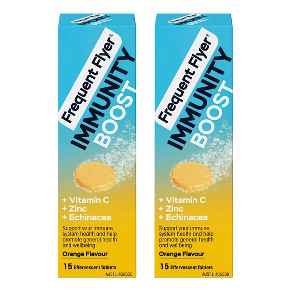 Frequent Flyer Immunity Boost Orange 15 Tablets Pack of 2