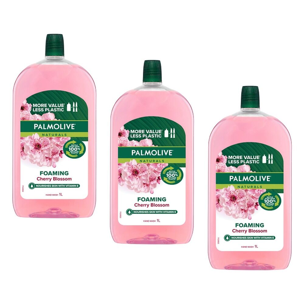 Palmolive Foaming Hand Wash Cherry Blossom 1L Pack of 3