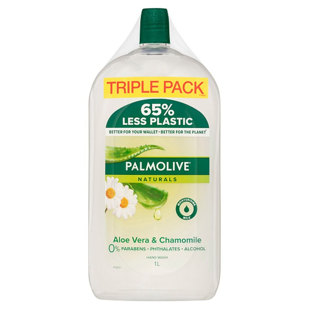 Palmolive Naturals Hand Wash Soap Aloe Vera & Chamomile 3 x 1L