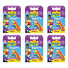Piksters The Wiggles Flossers 40 Pack x 6 Bundle of 6