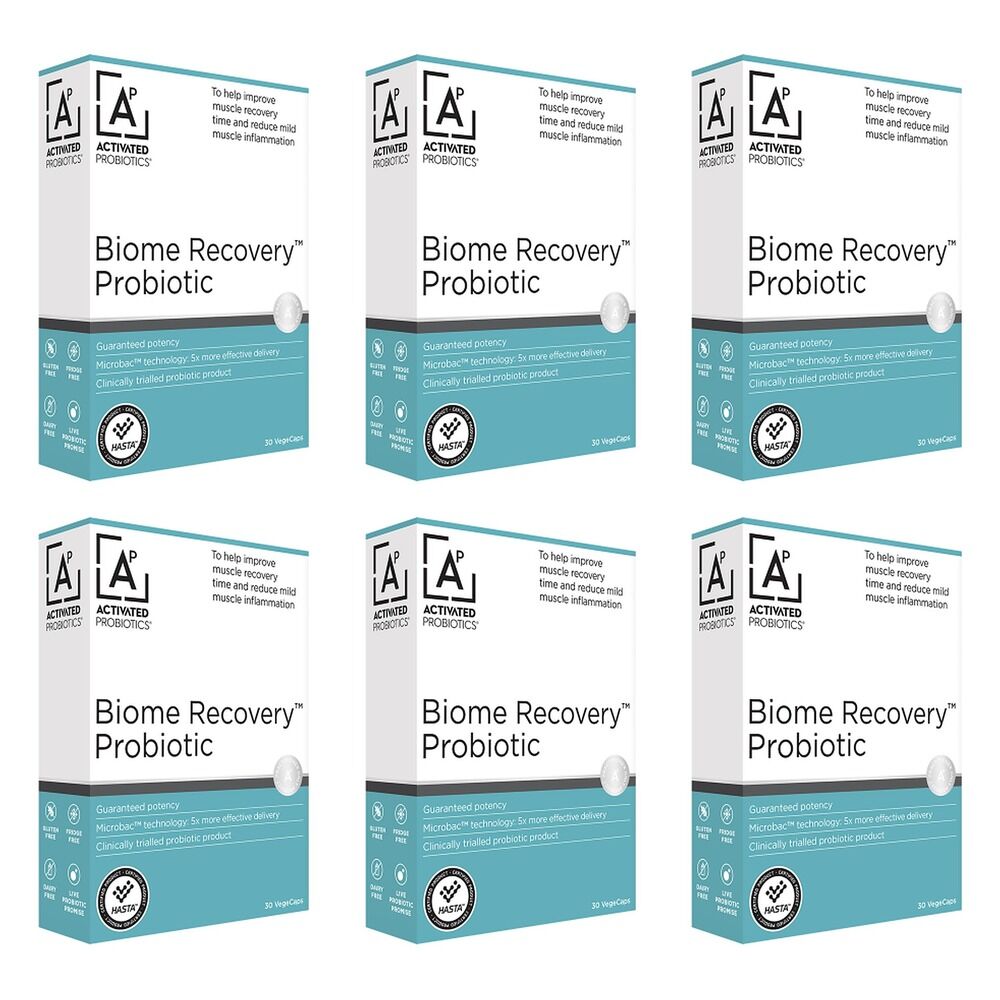 Activated Probiotics Biome Recovery 30 Capsules Pack of 6