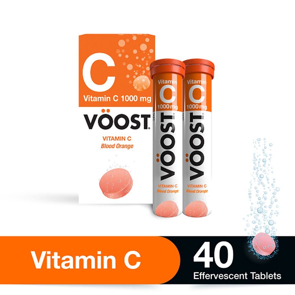 VOOST Vitamin C 1000mg Blood Orange Forty Effervescent Tablets