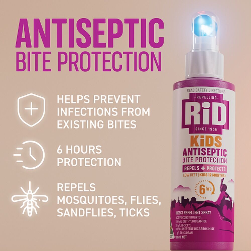 RID KiDS Antiseptic Bite Protection Spray 100mL