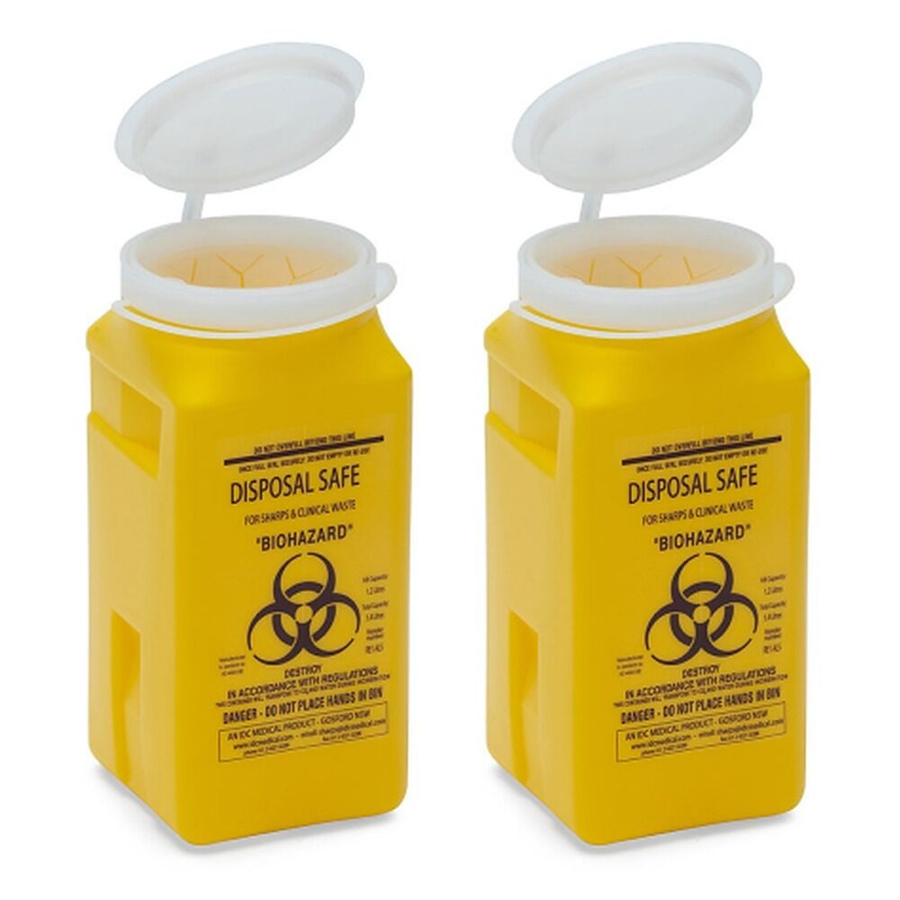 Aero Hazard Sharps Container 1.4L Pack of 2