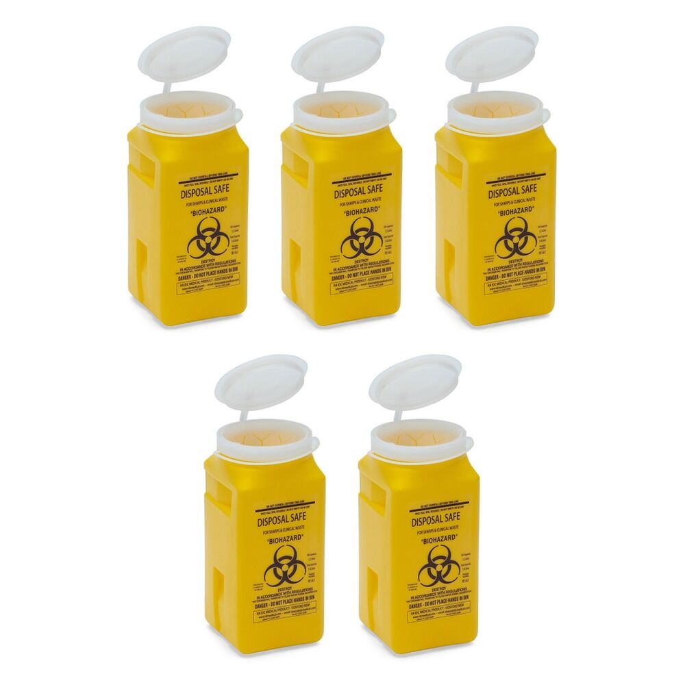 Aero Hazard Sharps Container 1.4L Pack of 5