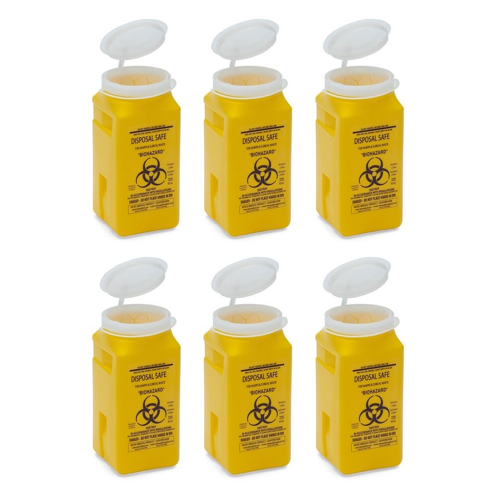 Aero Hazard Sharps Container 1.4L Pack of 6