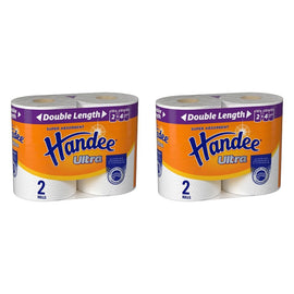 Handee Ultra Double Length Paper Towels 2 Pack x 4 Bundle of 2