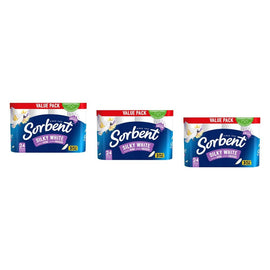 Sorbent Toilet Tissue 24 Pack Bundle of 3