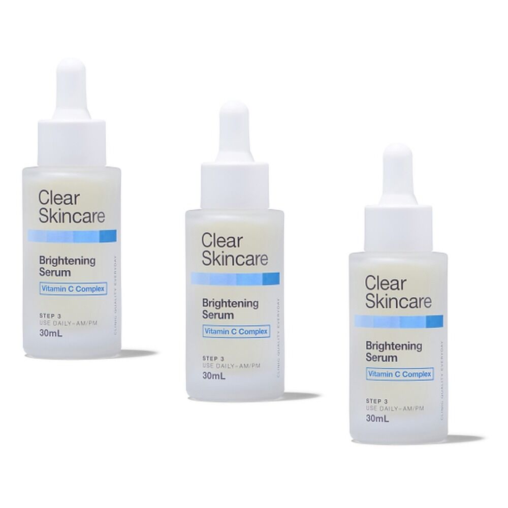 Clear Skincare Brightening Serum with Vitamin C Complex 30mL Pack of 3
