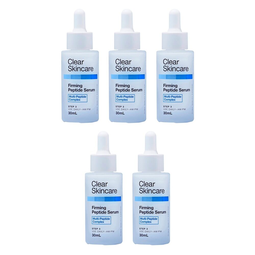 Clear Skincare Firming Peptide Serum with Multi-Peptide Complex 30mL Pack of 5