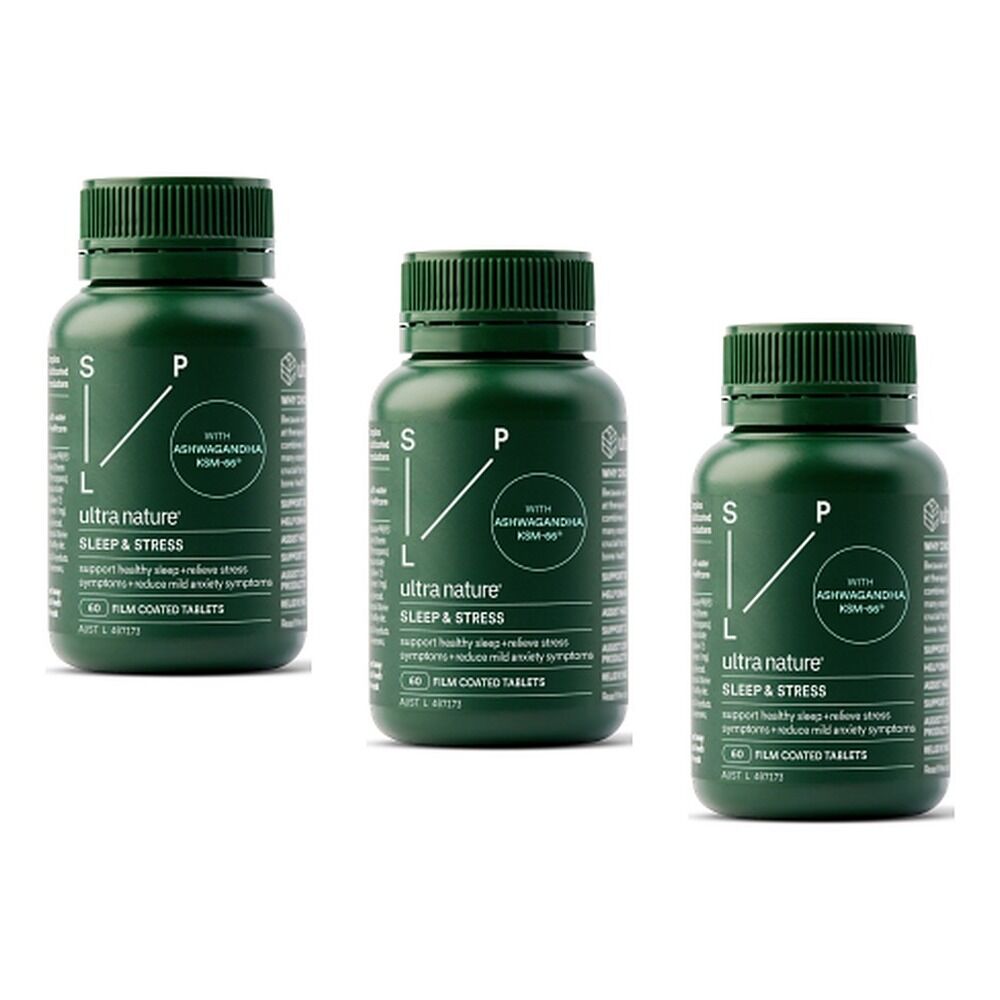 Ultra Nature Sleep & Stress 60 Tablets Pack of 3