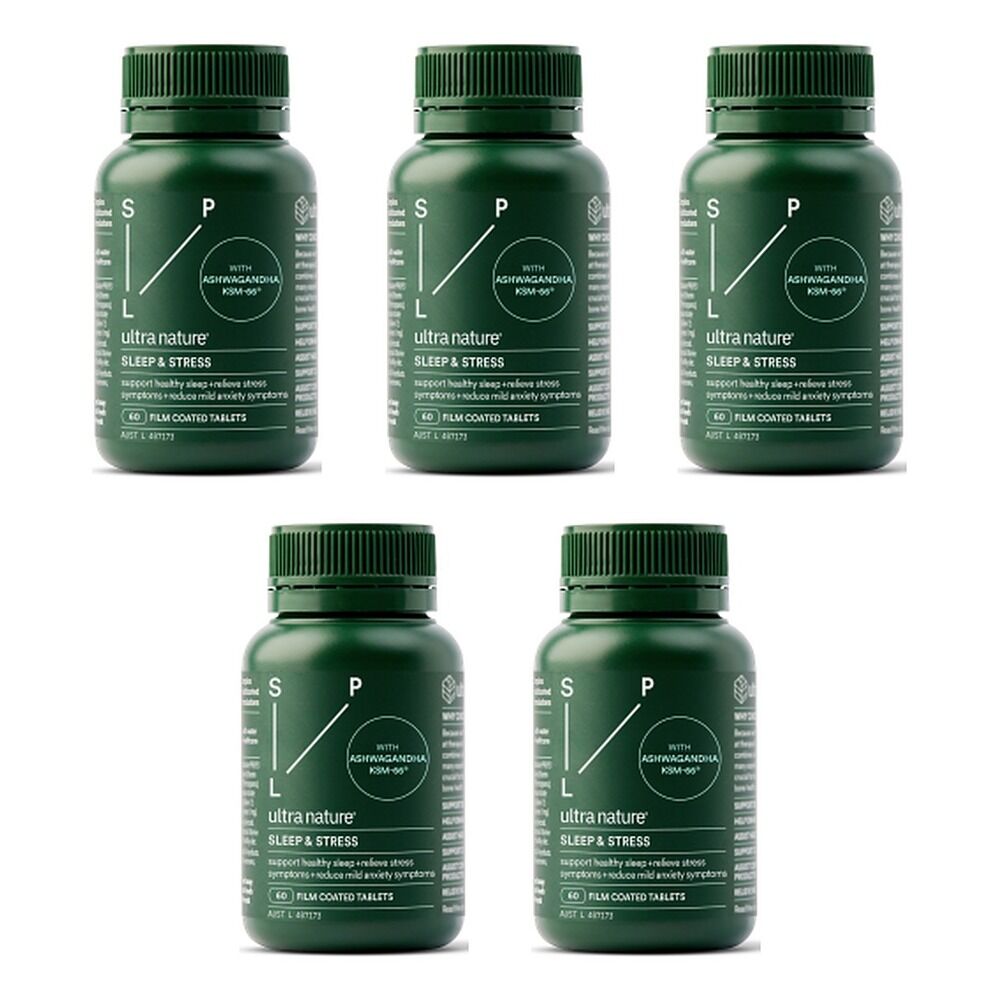 Ultra Nature Sleep & Stress 60 Tablets Pack of 5