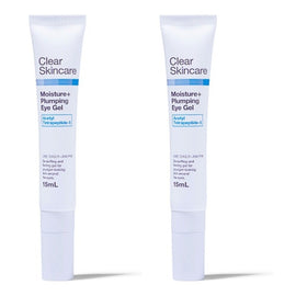 Clear Skincare Moisture+ Plumping Eye Gel with Acetyl Tetrapeptide-5 Pack of 2