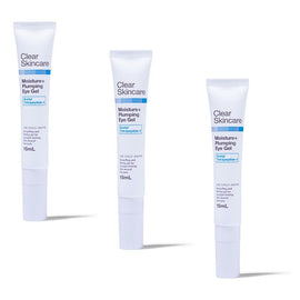 Clear Skincare Moisture+ Plumping Eye Gel with Acetyl Tetrapeptide-5 Pack of 3