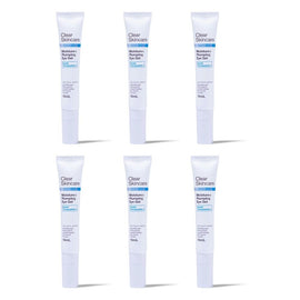 Clear Skincare Moisture+ Plumping Eye Gel with Acetyl Tetrapeptide-5 Pack of 6